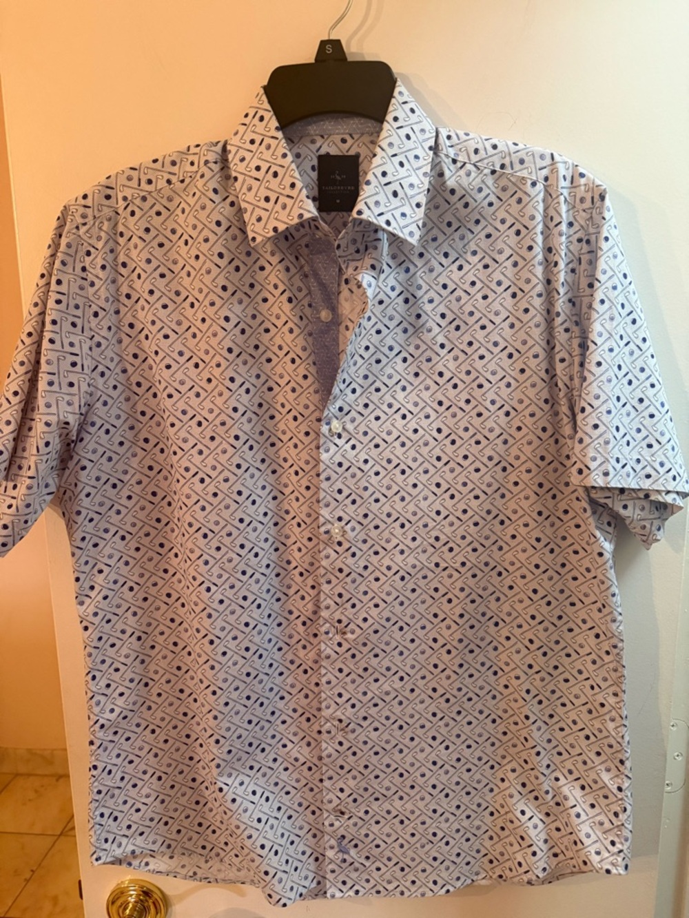 Men's golf -Print Short Sleeve Shirt